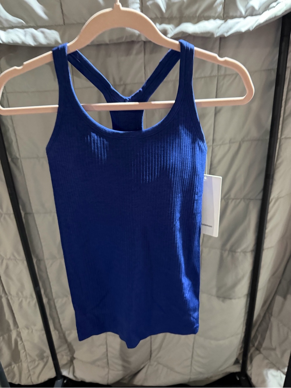 Lululemon Ebb to Street Club Blue Racerback Tank Top